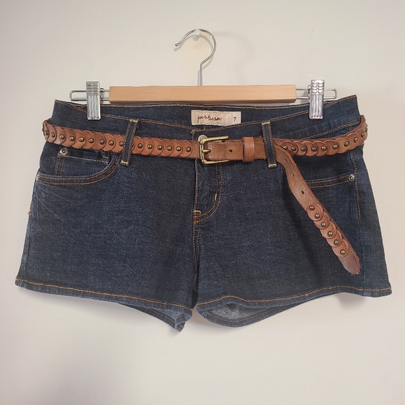 Jean Shorts in Dark Wash Denim - Picture 10 of 14